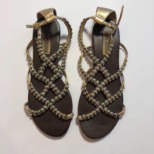 STEVE MADDEN GOLD SANDALS